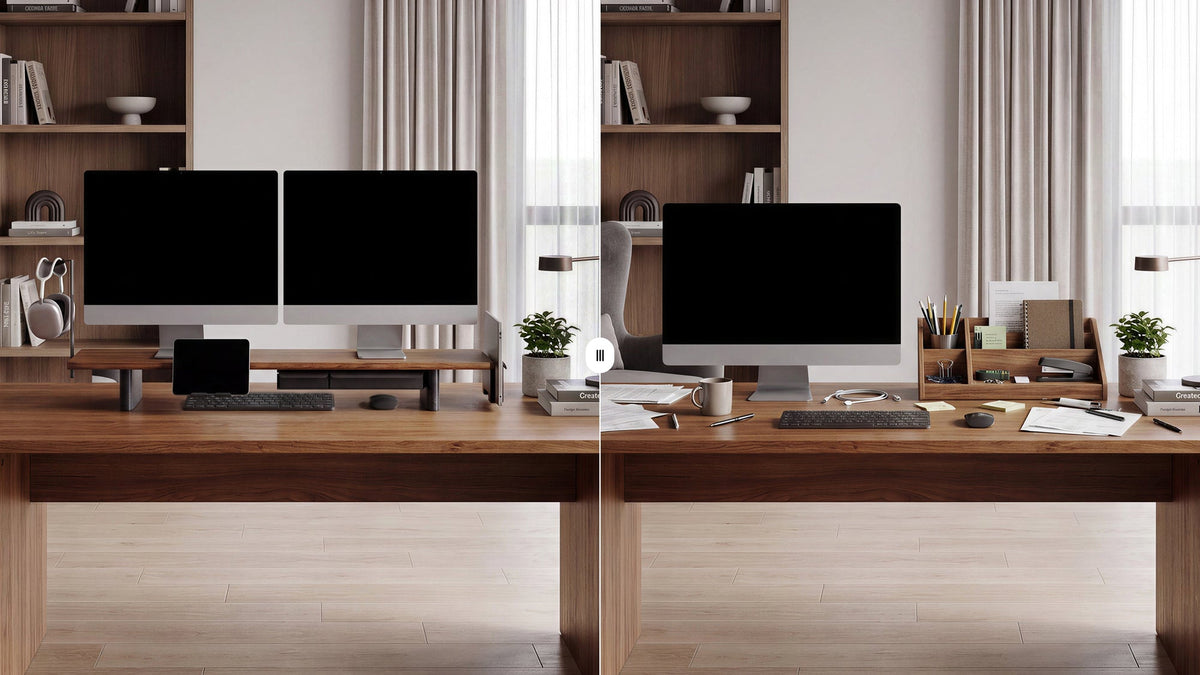Monitorständer oder Schreibtischablage: Was passt besser?