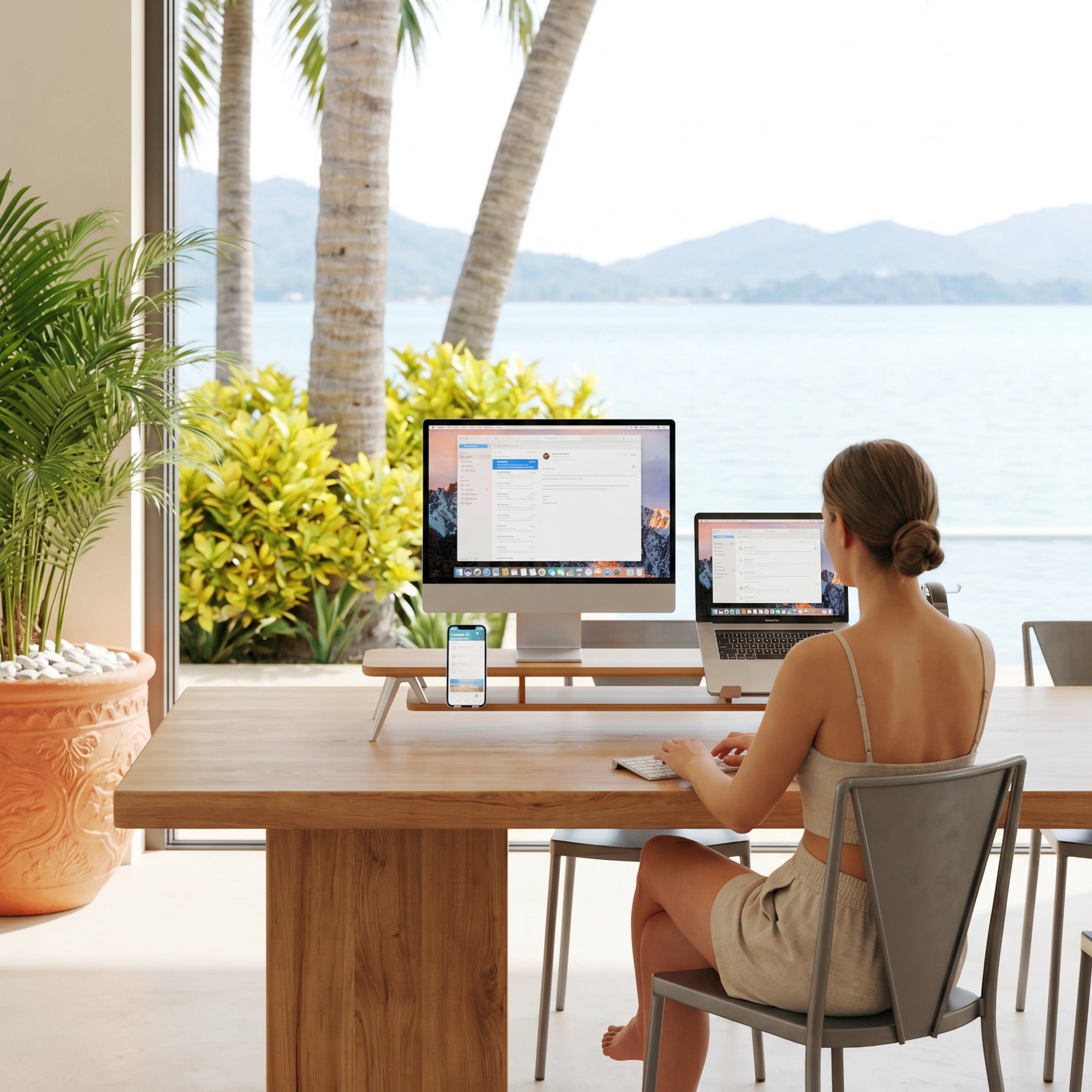 Arbeiten im Einklang mit der Natur: Wie das perfekte Workspace-Setup den Balkon erobert