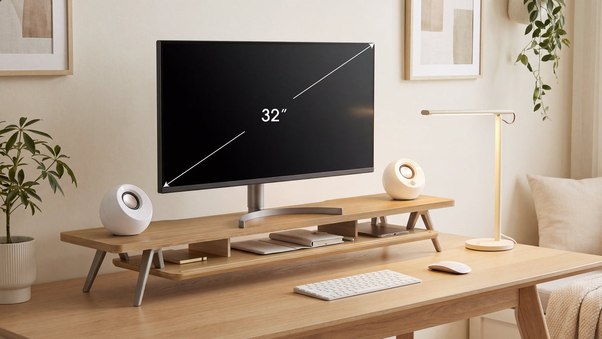 Monitorständer Schreibtisch wählen: Zwei Monitore oder 32 Zoll