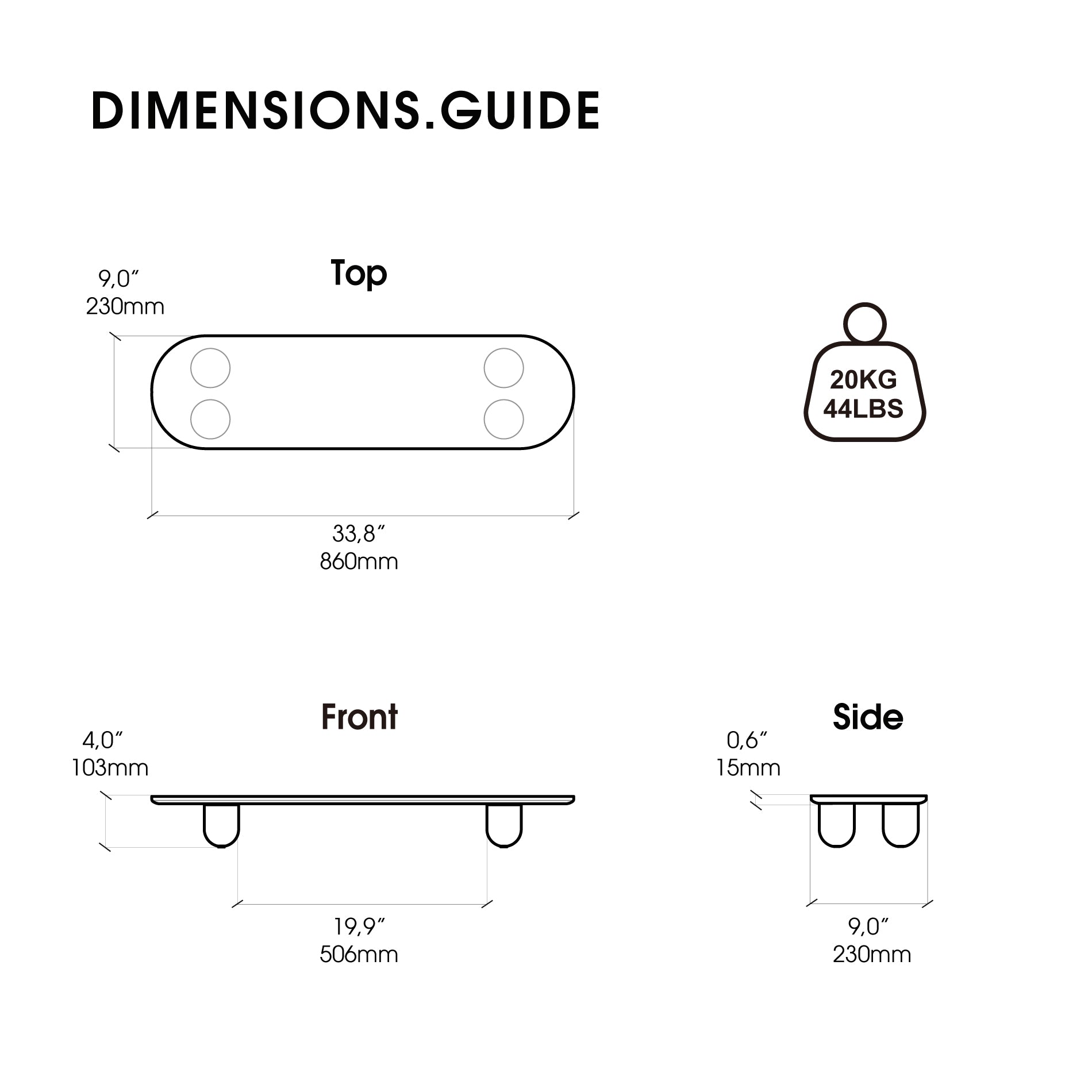 Nova H208 Monitorständer