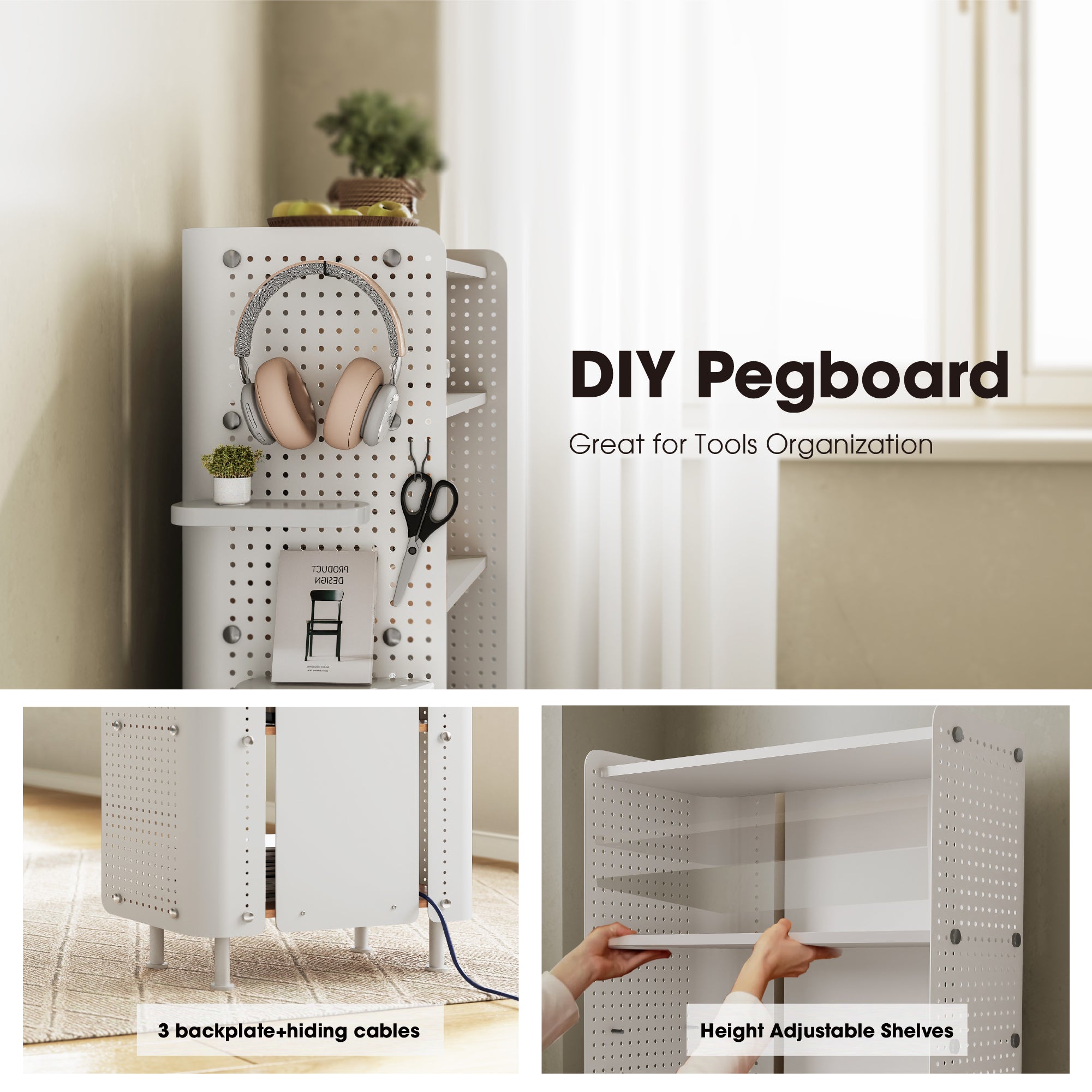 Rodin Pegboard Bücherregal D406