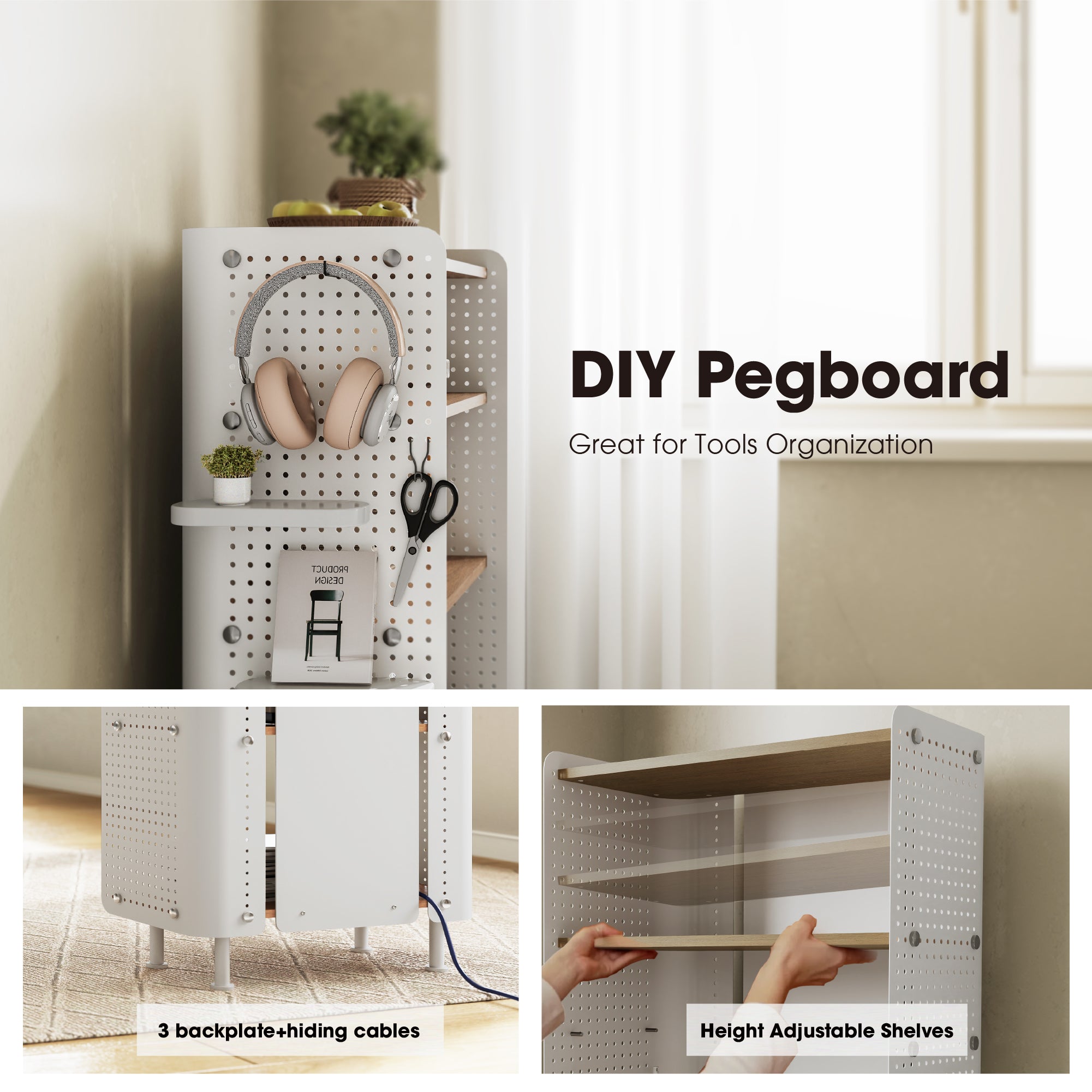 Rodin Pegboard Bücherregal D406