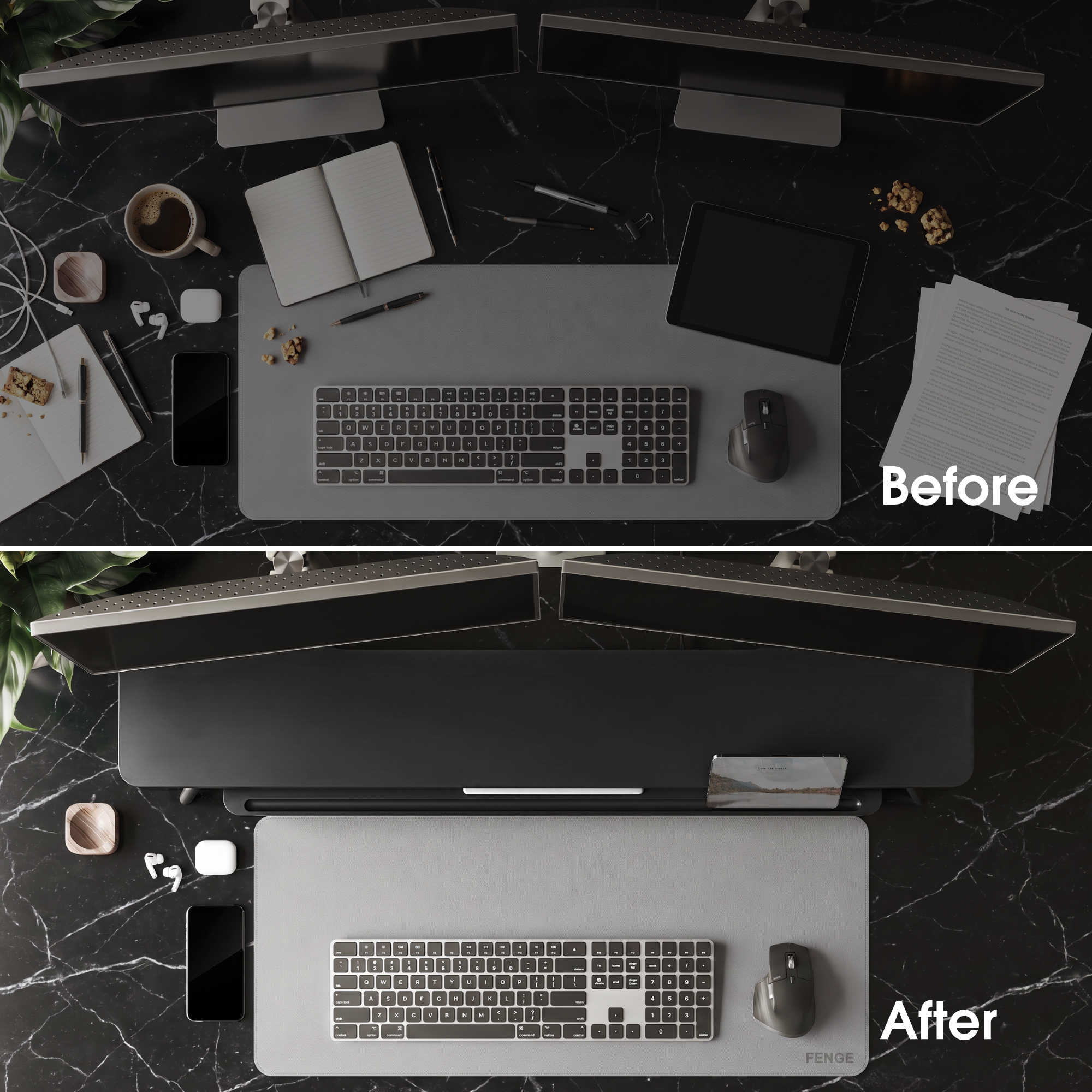 Rodin A222 Monitorständer – Extra Wide