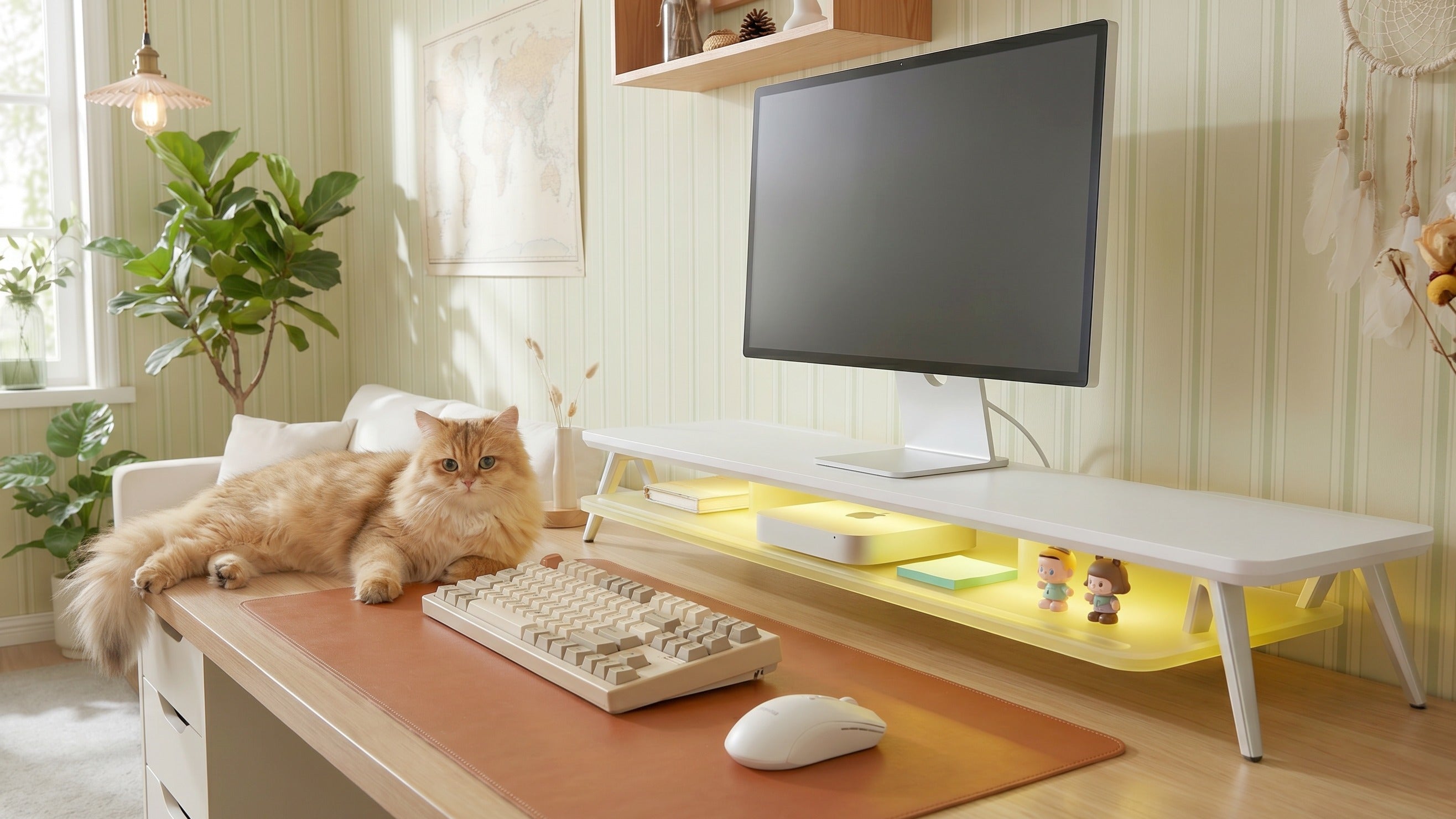 Der perfekte Platz für Haustiere: Ein Leitfaden für eine effiziente Schreibtischgestaltung, bei der Mensch und Tier harmonisch zusammenleben🐱