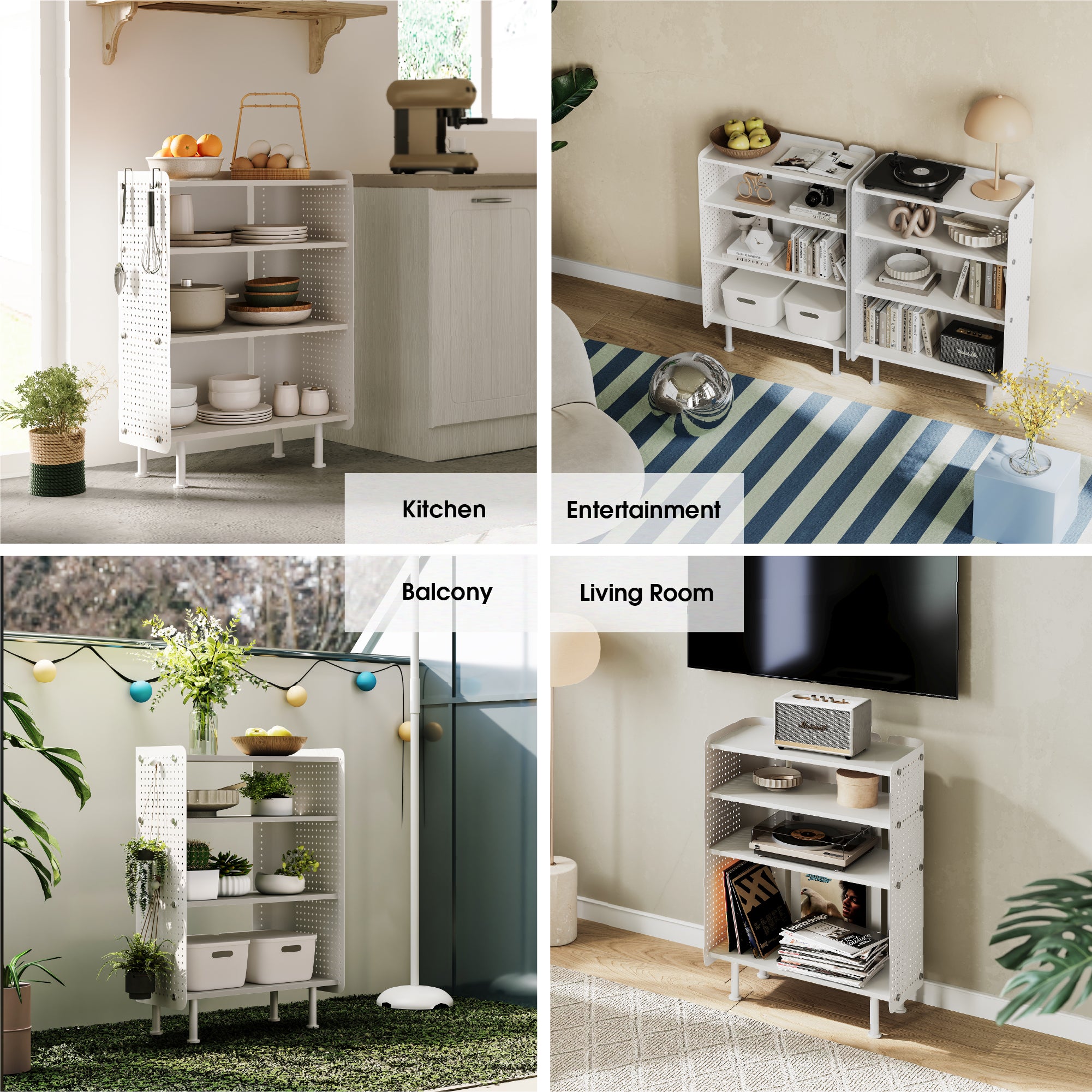 Rodin Pegboard Bücherregal D406