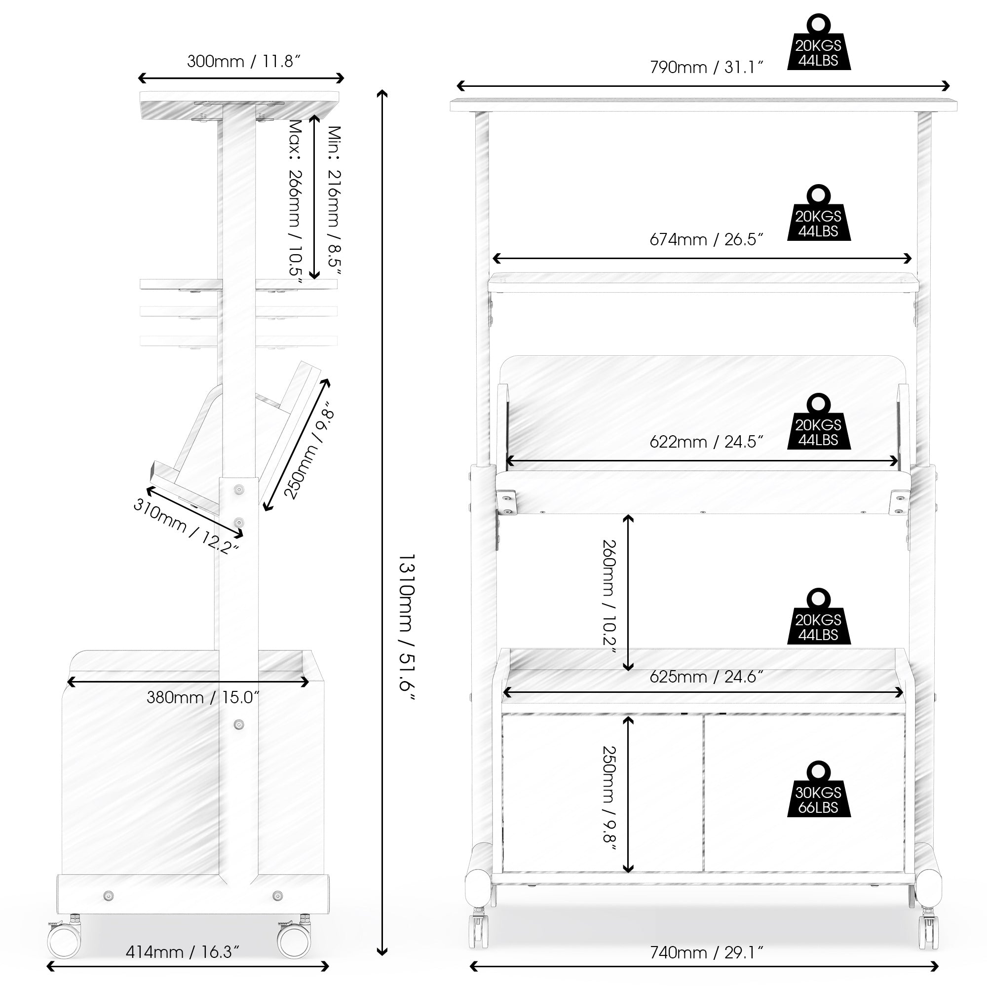 Klimt Modernes Bücherregal C306