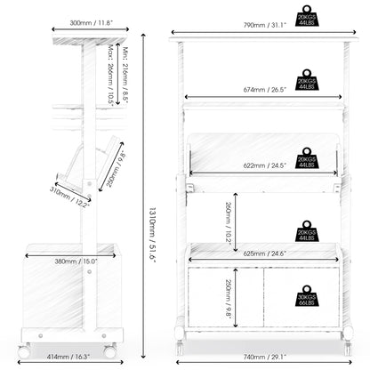 Klimt Modernes Bücherregal C306