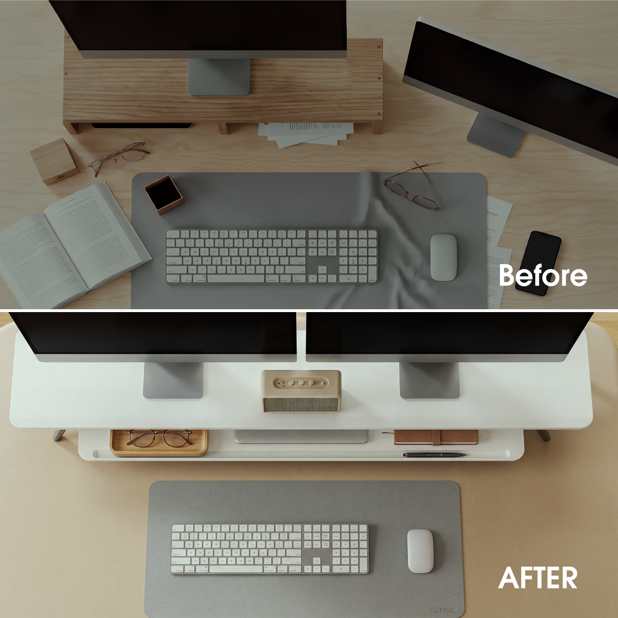Rodin A222 Monitorständer – Extra Wide