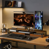 Frida Monitorständer Groß F210 - 42.5" Nussbaum