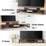 Frida Monitorständer Groß F210 - 42.5" Nussbaum